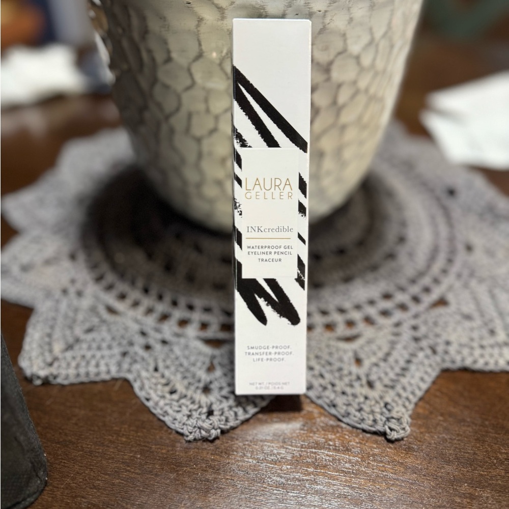 Laura Geller waterproof black eyeliner with FREE cosmetic bag